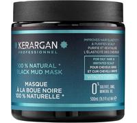 Kerargan - Masque Revitalisant À La Boue Noire De La Mer Morte - Vitalité Intense Pour Cheveux Gras & Cuir Chevelu Irrité - Purifie & Améliore L'élasticité - Sans Sulfate, Gmo, Huile Minérale - 500ml