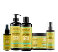 KERARGAN - Routine Marula 5 Soins Protection UV Couleur - 3x500ml+2x100ml