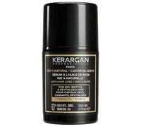 Kerargan - Sérum Capillaire Anti-Chute à l'Huile de Ricin - Protection & Brillance pour Cheveux Secs, Cassants - Enrichi en Aloe Vera & Huile de Macadamia - Sans sulfate, OGM, huile minérale - 50ml