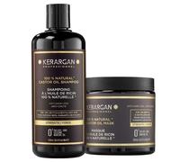 Kerargan - Shampoing et Masque à l’huile de ricin, d’argan et camomille pour stimuler la pousse de vos cheveux.