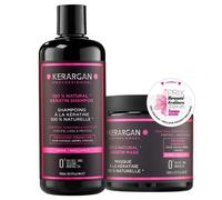 Kerargan - Shampoing et masque à la kératine et à l’huile d’argan pour fortifier et protéger vos cheveux - 2x500 ml
