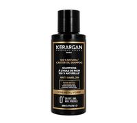 KERARGAN - Shampoing Huile de Ricin Anti-Chute Sans Sulfate - 100ml | Nettoie en douceur, aide à fortifier les racines et limiter la casse, sans silicones, OGM ni huiles minérales