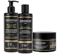 KERARGAN - Trio Ricin 3 Soins Anti-Chute Cheveux Cassants - 3x250ml