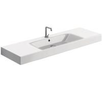 Kerasan Cento lavabo 140x45 cm rectangulaire classique-à poser-avec plateau blanc 353501