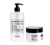 Kerasoin Professionnel - Rituel cheveux gris et blancs shampooing et masque