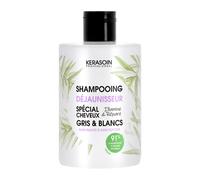 Kerasoin Professionnel - Shampooing déjaunisseur cheveux gris & blancs Gamme Nature