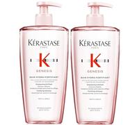 KÉRASTASE Genesis - Bain Hydra-Fortifiant - Shampoing Fortifiant Anti-Chute - Purifie & Renforce - Aminexil - Edelweiss & Racine de Gingembre - Cheveux Fins & Fragiles 500 ml x2 DUO