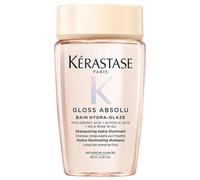 Kérastase Gloss Absolu Shampoo for All Hair Types with Glycolic Acid, Hyaluronic Acid & Wild Rose 80ml