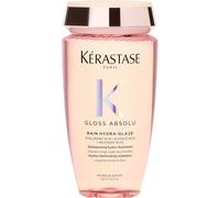 Kérastase Gloss Absolu -Bain Hydra-Glaze -Shampoing Cheveux Ternes - Brillance -Shampoing Hydra-Illuminant - Acide Hyaluronique, Acide Glycolique & Rose Sauvage - Cheveux Longs & Sujets Aux [Z36]