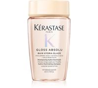 Kérastase Gloss Absolu Shampoo for All Hair Types with Glycolic Acid, Hyaluronic Acid & Wild Rose 80ml