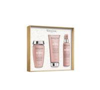 Kérastase Paris Chroma Absolu Coffret routine trio shampoing, après-shampoing et texturisant pour cheveux colorés fins à moyens