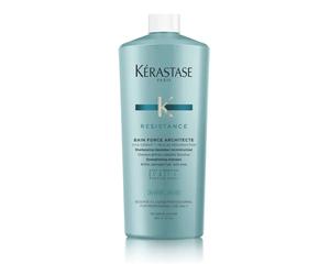 Kérastase Résistance Bain Force Architecte Shampoo 1000ml pour cheveux traités, fragiles et affaiblis