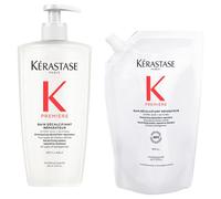 Kerastase Soin-des-cheveux PremiereÉdition limitéeRecharge Premiere Bain Décalcifiant flacon pompe rechargeable 500 ml + recharge shampooing 500 ml 500 ml