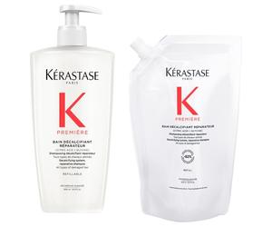 Kerastase Soin-des-cheveux PremiereÉdition limitéeRecharge Premiere Bain Décalcifiant flacon pompe rechargeable 500 ml + recharge shampooing 500 ml 500 ml
