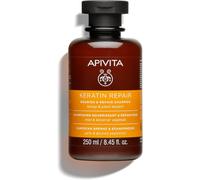 Keratin Repair Shampooing Nourrissant Réparateur À La Kératine 250ml - Sans Sulfate - Miel & Kératine Végétale - Pour Cheveux Secs Et Abîmés - Prévient & Répare