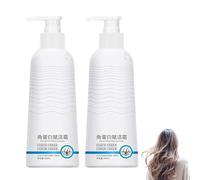 Keratin Revitalizing Cream, Hair Smoothing Leave-In Conditioner with Keratin Enrichment, Keratin Hair Straightening conditioner for Frizzy Dry Damaged Hair (2pcs)