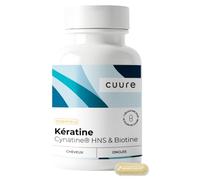 Kératine et Biotine - CUURE - Ingrédient Breveté Cynatine - 45 Jours - Pousse & Brillance des Cheveux - Vitamine B8 - Complément Alimentaire Cheveux, Ongles & Peau - Fabriqué en France