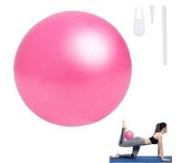 Keratobleem 25cm Pilates Ballon de Gymnastique, Yoga Ball,Petit Ballon de Gymnastique avec Paille Gonflable, Balle de Fitness pour Sport, Yoga, Pilates-Rose