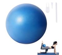Keratobleem 25cm Pilates Ballon de Gymnastique, Yoga Ball,Petit Ballon de Gymnastique avec Paille Gonflable, Balle de Fitness pour Sport, Yoga, Pilates-Bleu