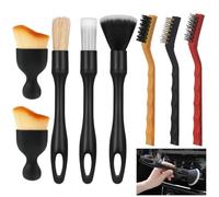 Keratobleem 8PCS Pinceau Detailing Auto, Automatique de Voiture Détail Brosse, Pinceaux Nettoyage Voiture, Automatiques Pinceaux de Détail, pour Tableau de Bord,Bouches Daération,Intérieur