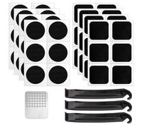 Keratobleem Kit Rustine Vélo Autocollante[52 in 1],Kit de Réparation de Crevaison pour Vélos de Route,Kit de Réparation de Pneus de Vélo,pour Vélo, VTT, BMX et Fauteuils Roulants