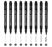 Keratobleem Lot de 9 Marqueurs de Calligraphie, Stylos de Lettrage à la Main por les Débutants,pour les Débutants, Écriture, Signature, Conception D'illustration et Dessin-9 Tailles