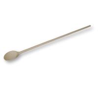 KERAZO Cuillère longue en bois de hêtre - 60/80/100 cm - Ovale ou ronde - Cuillère de cuisine extra longue pour remuer - Idéal pour goulache, four néerlandais, conserve, cuisson au feu, gastronomie