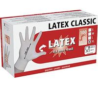 Kerbl 100 Gants Latex poudrés Moyen, Blanc, M