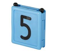 Kerbl 209425 Numéro de collier Duo 1 pièce 5 - Longueur : 54 mm - Largeur : 59 mm - Lot de 6