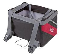 Kerbl 2207721 Vacation Sac à Vélo pour Chien Noir/Rouge 38 x 25 x 25 cm