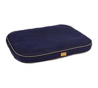 Coussin - KERBL - Jerome - 60 x 40 x 6 cm - Bleu foncé et cognac