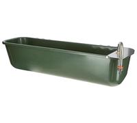 Kerbl Abreuvoir long avec robinet à flotteur 42 L inclus raccord à clic pour tuyau d'arrosage