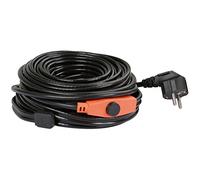 KERBL 223593 Câble chauffant antigel auto-régulant avec thermostat Longueur 49 m Conduite d'eau sans gel jusqu'à -45 °C Pour abreuvoir animaux Ne convient pas aux tuyaux de chauffage 784 W