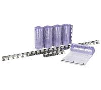 Kerbl 291165 Ensemble de rideaux à rayures en PVC