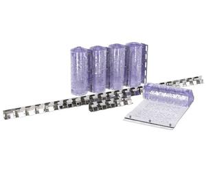 Kerbl 291165 Ensemble de rideaux à rayures en PVC