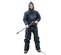 Kerbl Combinaison de lavage 291245 – 100% étanche et respirante, capuche, Gris anthracite 3XL