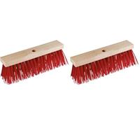 Kerbl 29519 Balai de Rue avec Poils Rouges (Lot de 2)