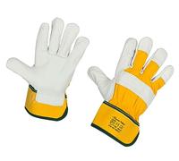Kerbl 29749 Gants en cuir de vachette pleine fleur Jaune Taille 11