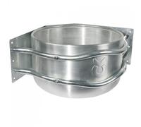 Kerbl Mangeoire ronde en aluminium 18 L env. pour montage en angle