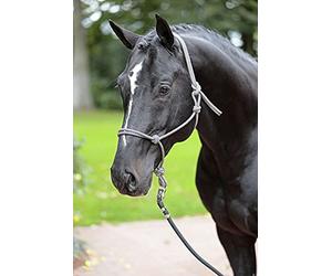 Kerbl 3297743 Lot de 50 licol à nœuds Bleu marine/beige Poney