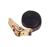 Kerbl 37107 Sangle d'arrimage à cliquet en Une Seule pièce 25 mm x 5 m Charge maximale 245 kg, Noir