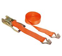 Kerbl 37159 Sangle d'arrimage en 2 Parties avec Crochet Orange 50 mm x 30 m Charge Max. 4000 kg