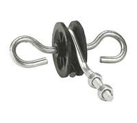 Kerbl 441241 Lot de 10 isolateurs de poignée de Portail Filetage métrique Neutre 6 mm