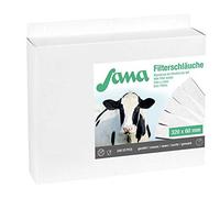 Kerbl 46691 Sana Lot de 200 filtres à lait cousus 75 g 820 x 75 mm
