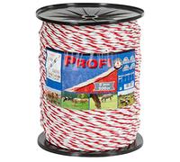 Kerbl 59510 Corde de clôture professionnelle Blanc/rouge 6 conducteurs Diamètre 6 mm Longueur 500 m