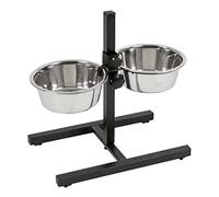 Kerbl 82265 Chien Bar à Alimentation 2x1800 ml, Argent