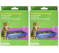Kerbl 84215 Sacs pour Bac à Litière pour Chat, Format XL (59cm x 46cm), 1 x10 pièce (Lot de 2)