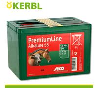 Kerbl Ako Alcalin Pile de Clôture 9V 55Ah Tension Schutz Vaches Bovins Mouton