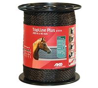 Kerbl AKO Fencing Ruban Top Line Plus 200 m, 40 mm 10 x 0,30 TriCond, Marron