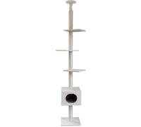 Kerbl Arbre à chat Ferdi 38 x 38 x 240 à 260 cm Sisal Blanc